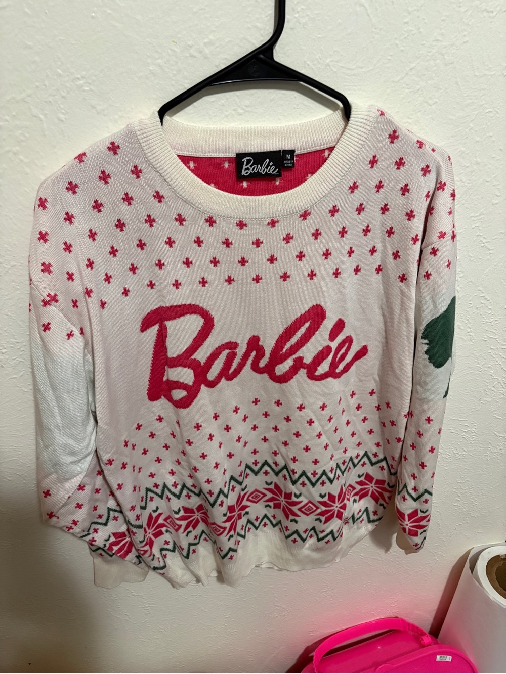 Women's barbie Christmas sweater size medium